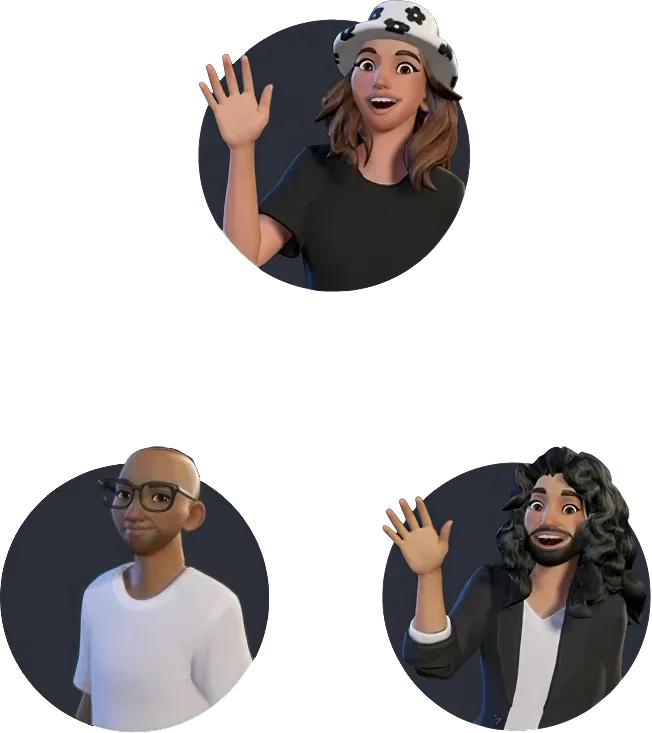 Instagram avatars waving
